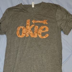 Okie orange and grey tee